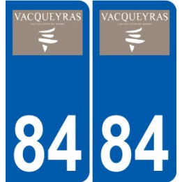 84 Valréas logotipo de la etiqueta engomada de la placa de pegatinas de la ciudad