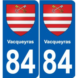 84 Valréas stemma adesivo piastra adesivi città