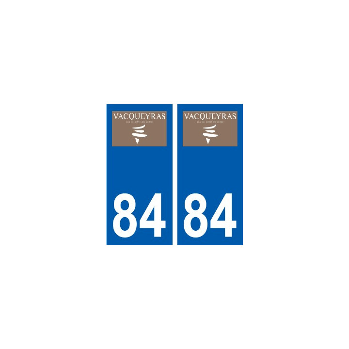 84 Valréas logo autocollant plaque stickers ville