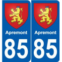85 Pouzauges blason autocollant plaque stickers ville