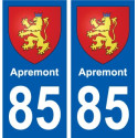 85 Pouzauges blason autocollant plaque stickers ville
