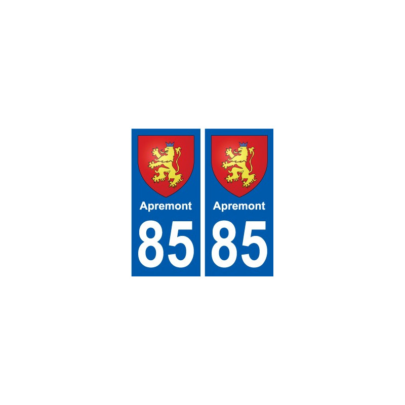 85 Pouzauges coat of arms sticker plate stickers city