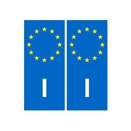 Italie Italia europe autocollant plaque