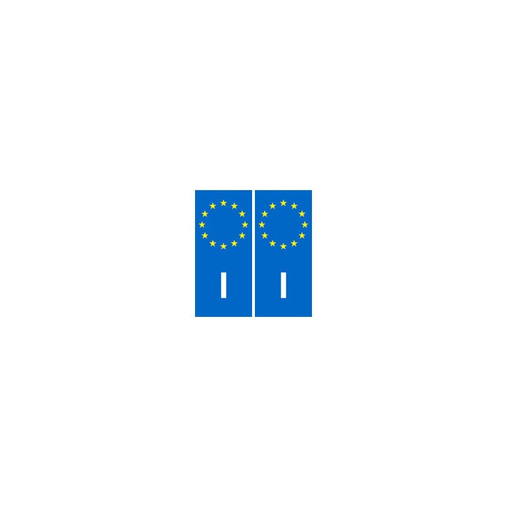 Italie Italia europe autocollant plaque
