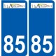 85 Pouzauges logo adesivo piastra adesivi città