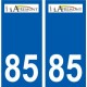 85 Pouzauges logo adesivo piastra adesivi città