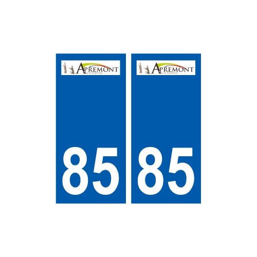 85 Pouzauges logo adesivo piastra adesivi città
