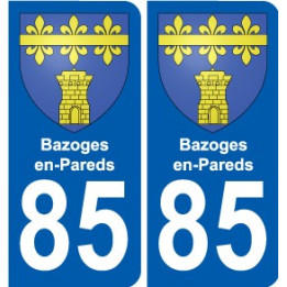 85 Pouzauges blason autocollant plaque stickers ville