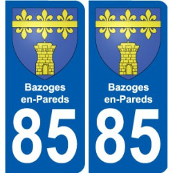 85 Pouzauges stemma adesivo piastra adesivi città