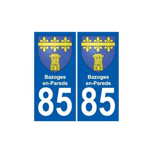 85 Pouzauges blason autocollant plaque stickers ville