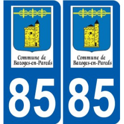 85 Pouzauges logo adesivo piastra adesivi città