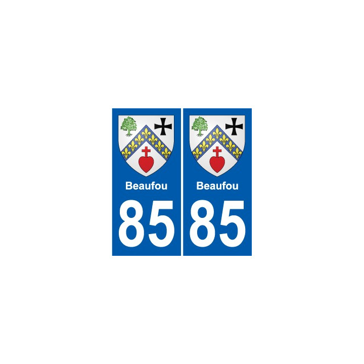 85 Pouzauges blason autocollant plaque stickers ville