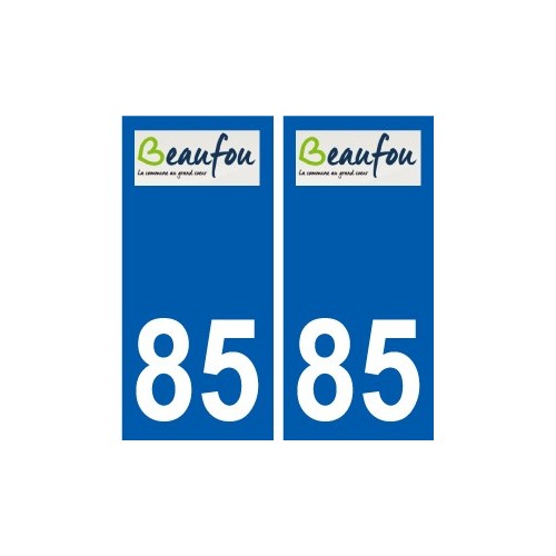 85 Pouzauges logotipo de la etiqueta engomada de la placa de pegatinas de la ciudad