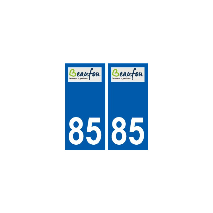 85 Pouzauges logo sticker plate stickers city