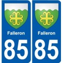 85 Beaulieu-sous-la-Roche blason autocollant plaque stickers ville