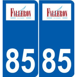 85 Pouzauges logo sticker plate stickers city