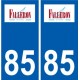 85 Pouzauges logo sticker plate stickers city