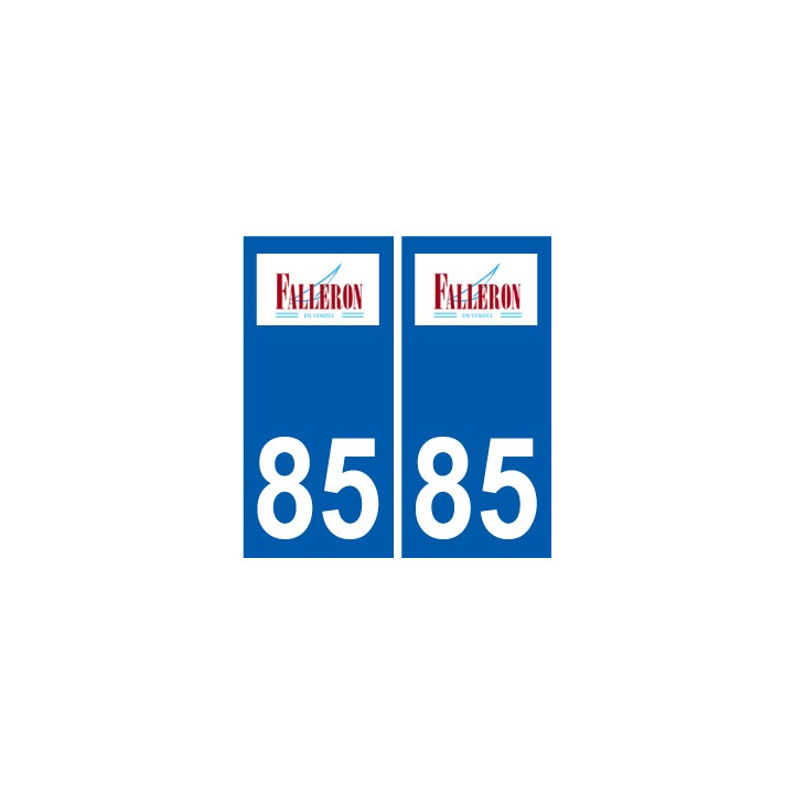85 Pouzauges logo sticker plate stickers city