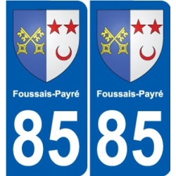 85 Pouzauges stemma adesivo piastra adesivi città
