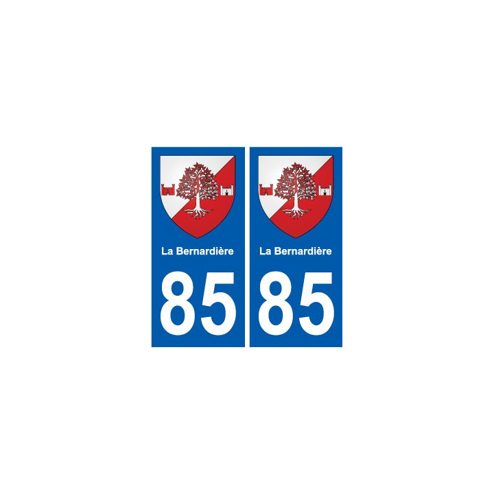 85 Pouzauges coat of arms sticker plate stickers city