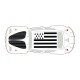 Autocollant Coccinelle voiture dos Bretagne Breizh sticker adhesif