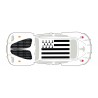 Autocollant Coccinelle voiture dos Bretagne Breizh sticker adhesif