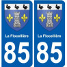 85 Pouzauges coat of arms sticker plate stickers city