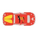 Autocollant Coccinelle voiture dos Catalan sticker adhesif