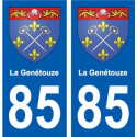 85 Pouzauges blason autocollant plaque stickers ville