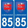 85 Pouzauges blason autocollant plaque stickers ville