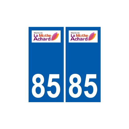 85 Pouzauges logo sticker plate stickers city