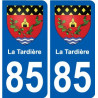 85 Pouzauges coat of arms sticker plate stickers city