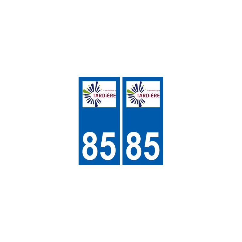 85 Pouzauges logo sticker plate stickers city