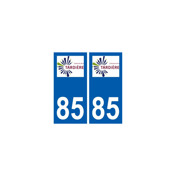 85 Pouzauges logo sticker plate stickers city