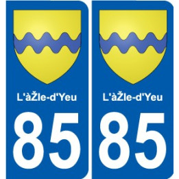 85 Pouzauges coat of arms sticker plate stickers city