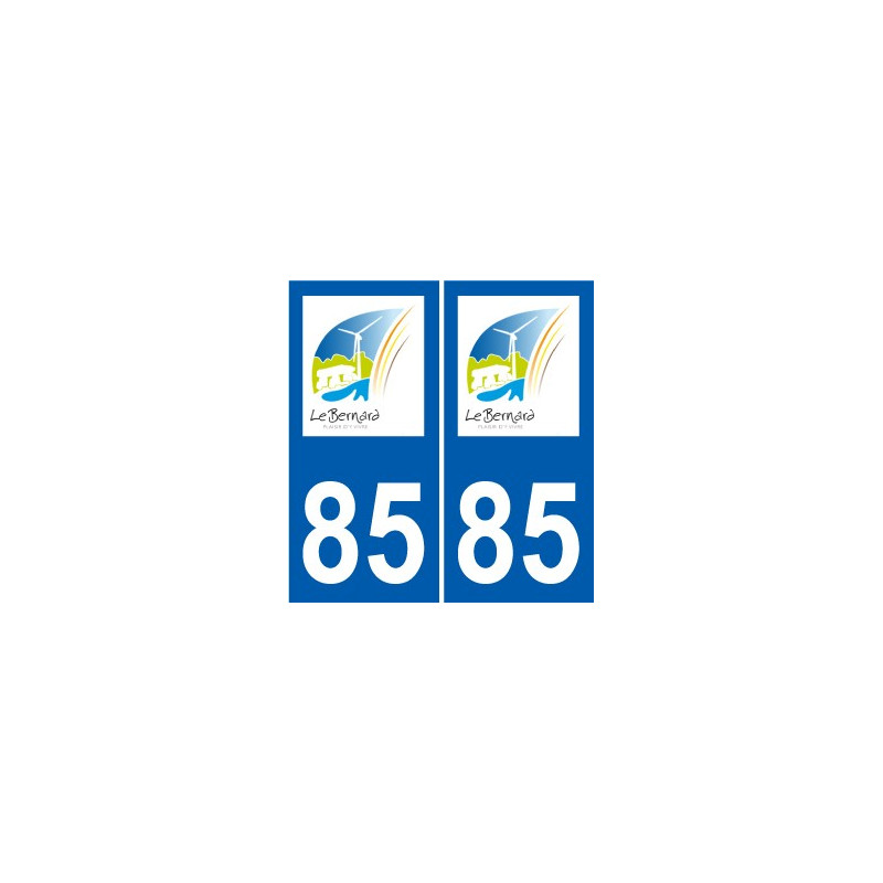 85 Pouzauges logotipo de la etiqueta engomada de la placa de pegatinas de la ciudad