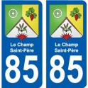 85 Pouzauges blason autocollant plaque stickers ville