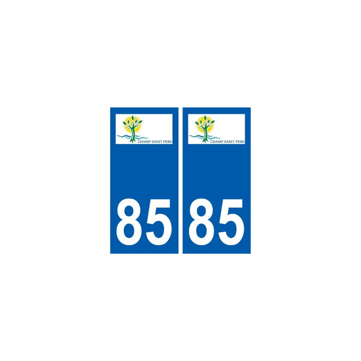 85 Pouzauges logo sticker plate stickers city