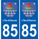 85 Pouzauges blason autocollant plaque stickers ville