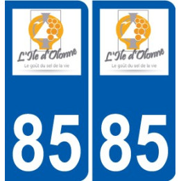 85 Pouzauges logo autocollant plaque stickers ville