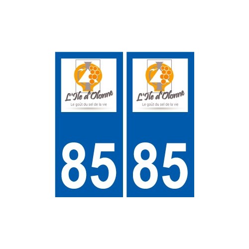 85 Pouzauges logotipo de la etiqueta engomada de la placa de pegatinas de la ciudad