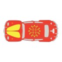 Autocollant Coccinelle voiture dos Occitan sticker adhesif