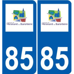 85 Pouzauges logotipo de la etiqueta engomada de la placa de pegatinas de la ciudad