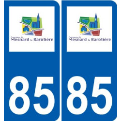 85 Pouzauges logo adesivo piastra adesivi città