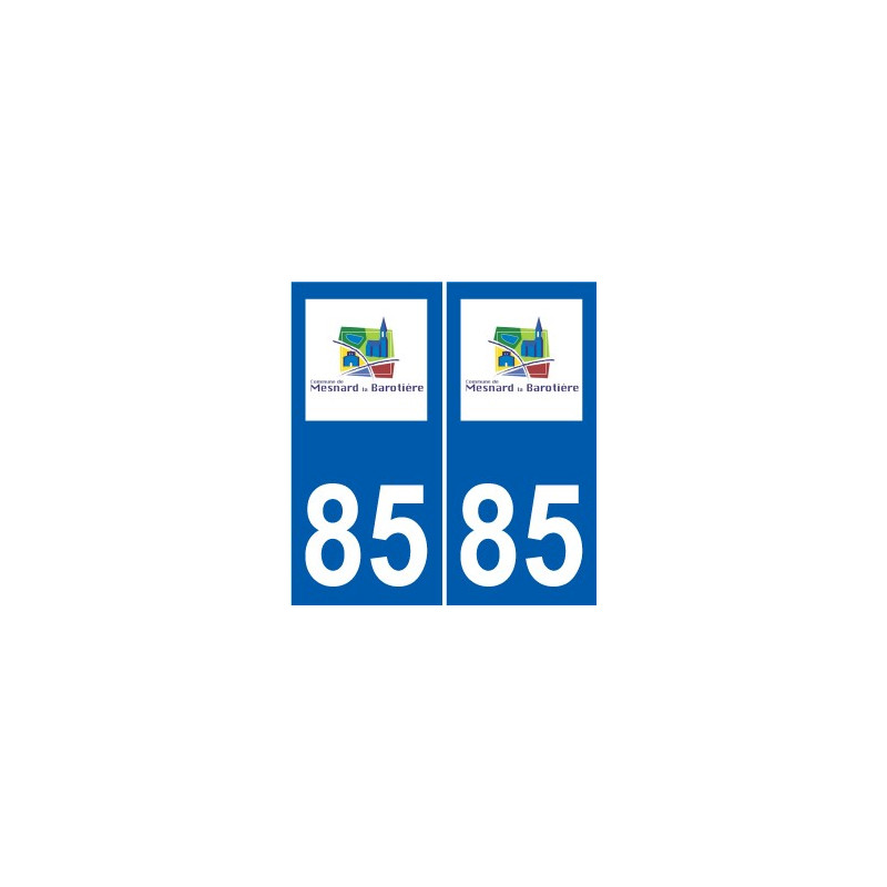 85 Pouzauges logo sticker plate stickers city