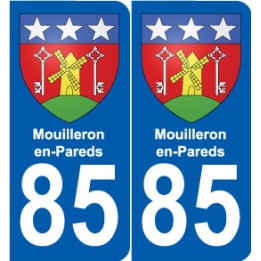 85 Pouzauges blason autocollant plaque stickers ville