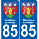 85 Pouzauges blason autocollant plaque stickers ville
