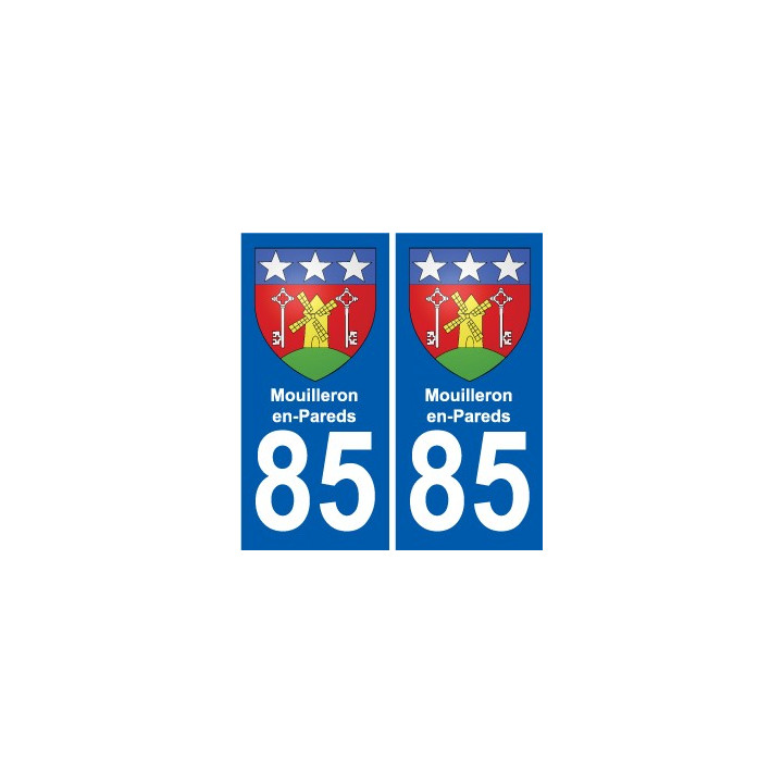 85 Pouzauges coat of arms sticker plate stickers city