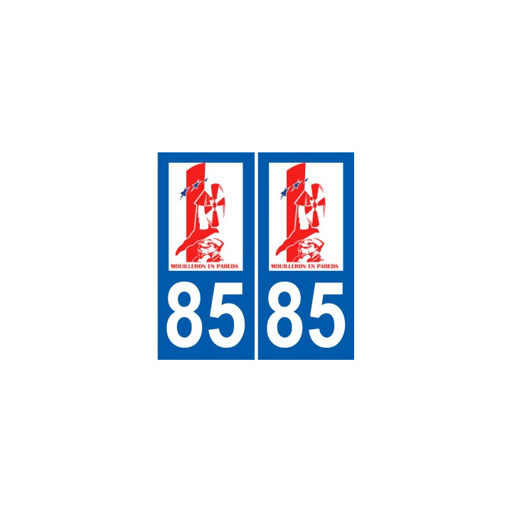 85 Pouzauges logo sticker plate stickers city