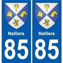 85 Pouzauges blason autocollant plaque stickers ville